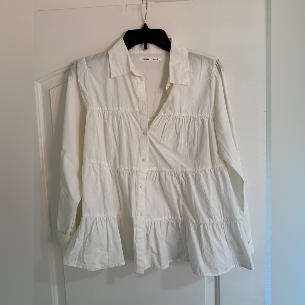White button down
